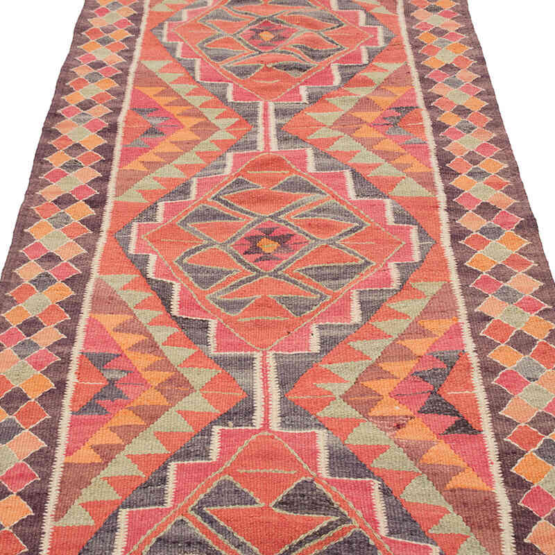Vintage Anadolu Kilim Yolluk - 95 cm x 320 cm - K0077085