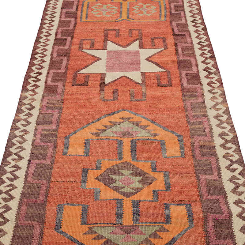 Vintage Anadolu Kilim Yolluk - 100 cm x 356 cm - K0077096