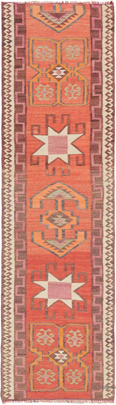 Vintage Anadolu Kilim Yolluk - 100 cm x 356 cm