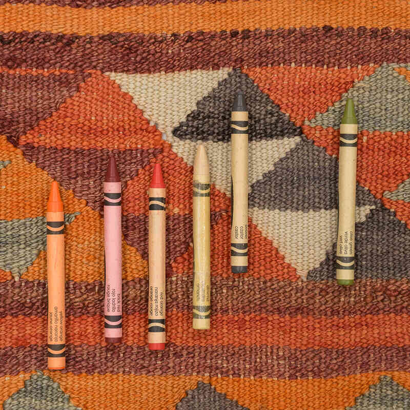 Alfombra Kilim Tribal Vintage - 85 cm x 260 cm - K0077101
