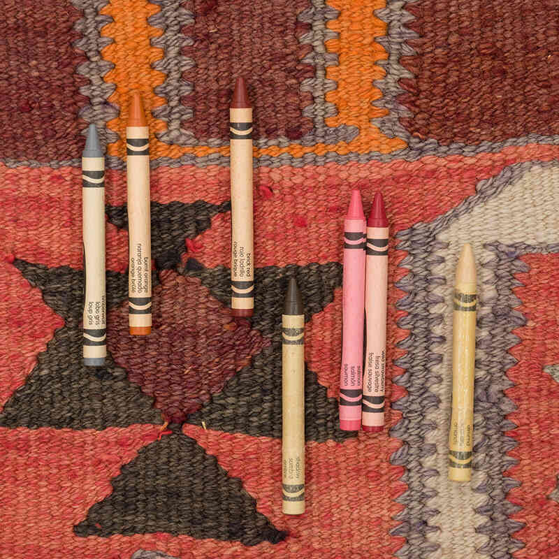 Vintage Tribal Kilim Runner - 3' 2" x 10' 3" (38" x 123") - K0077107