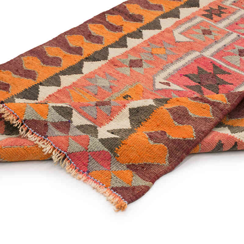 Vintage Tribal Kilim Runner - 3' 2" x 10' 3" (38" x 123") - K0077107