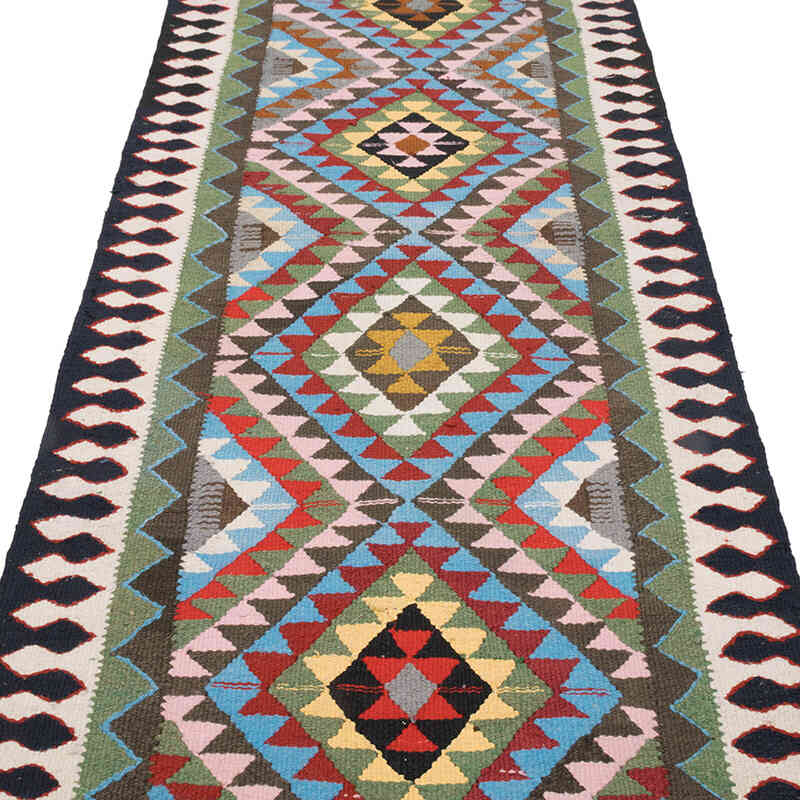 Vintage Anadolu Kilim Yolluk - 93 cm x 309 cm - K0077109