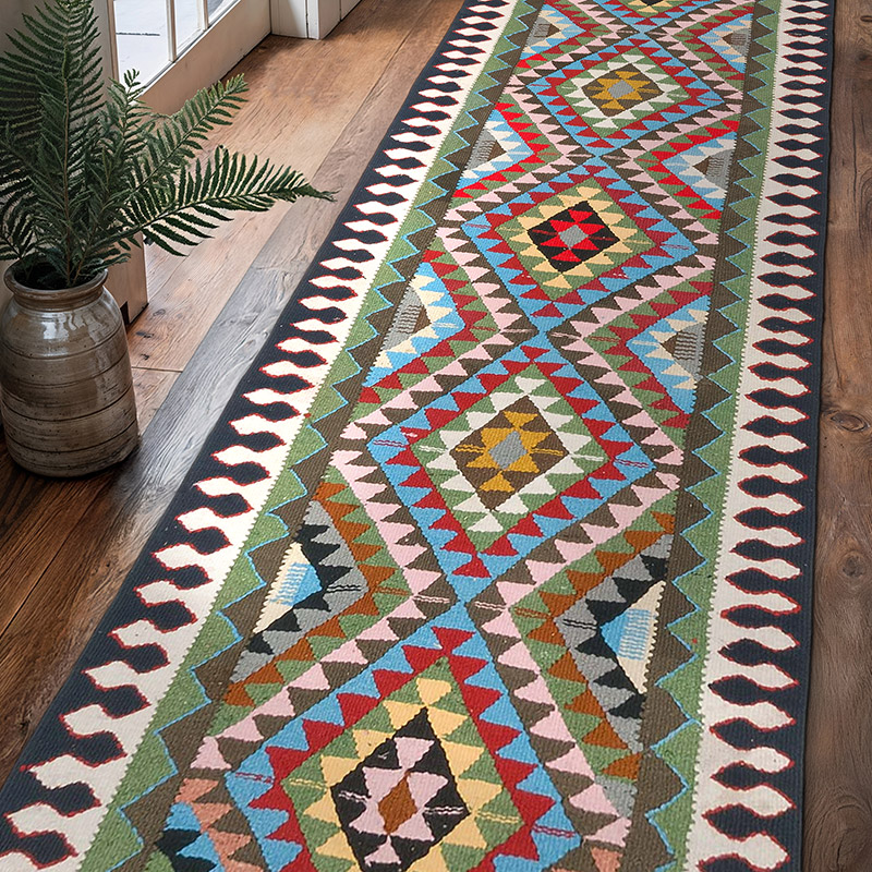 Vintage Anadolu Kilim Yolluk - 93 cm x 309 cm - K0077109