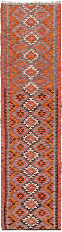 Alfombra Kilim Tribal Vintage - 90 cm x 333 cm