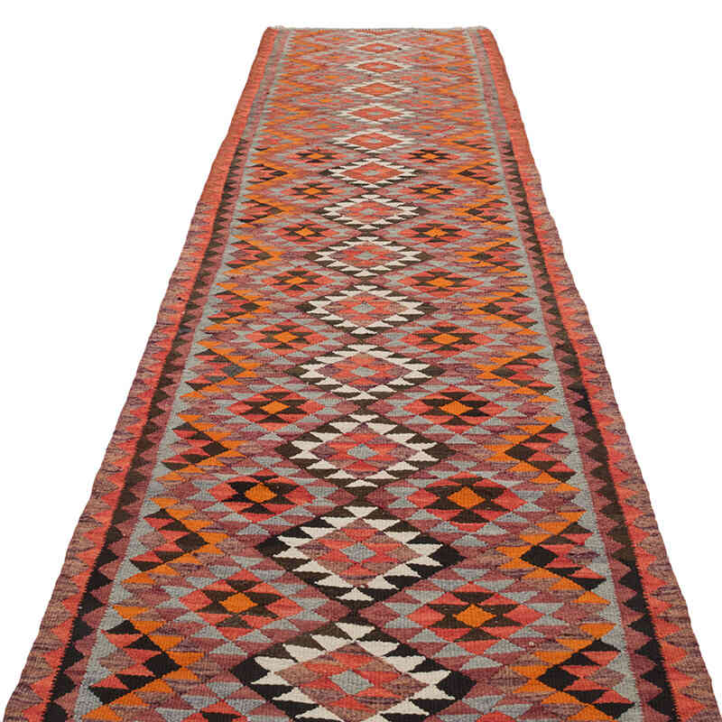 Vintage Tribal Kilim Runner - 2' 11" x 10' 11" (35" x 131") - K0077115