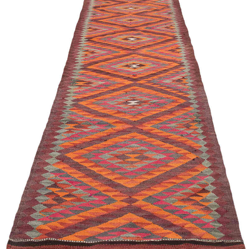 Alfombra Kilim Tribal Vintage - 85 cm x 341 cm - K0077116