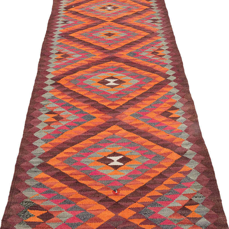 Alfombra Kilim Tribal Vintage - 85 cm x 341 cm - K0077116