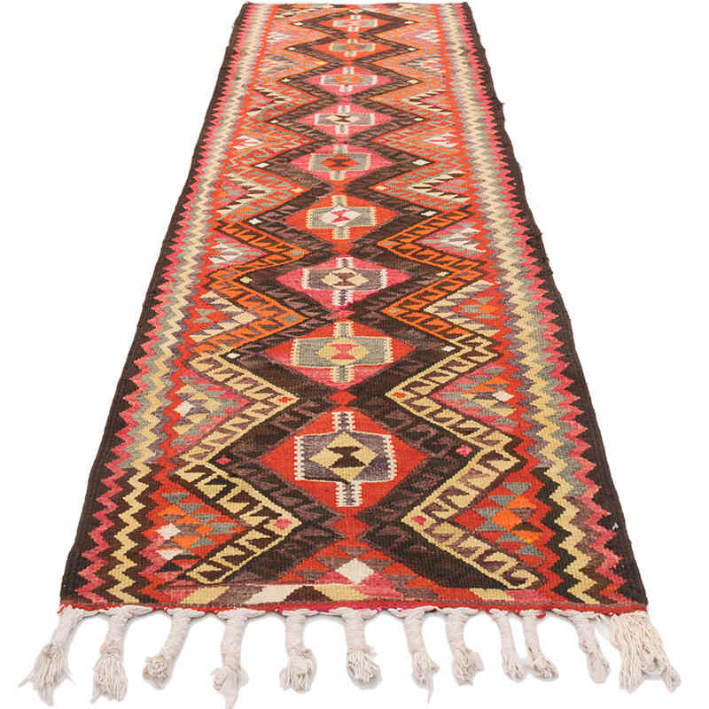 Alfombra Kilim Tribal Vintage - 84 cm x 307 cm - K0077117