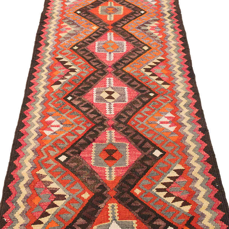 Alfombra Kilim Tribal Vintage - 84 cm x 307 cm - K0077117