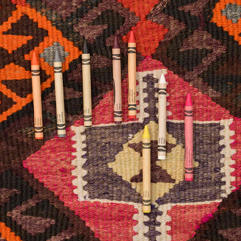 Alfombra Kilim Tribal Vintage - 84 cm x 307 cm - K0077117