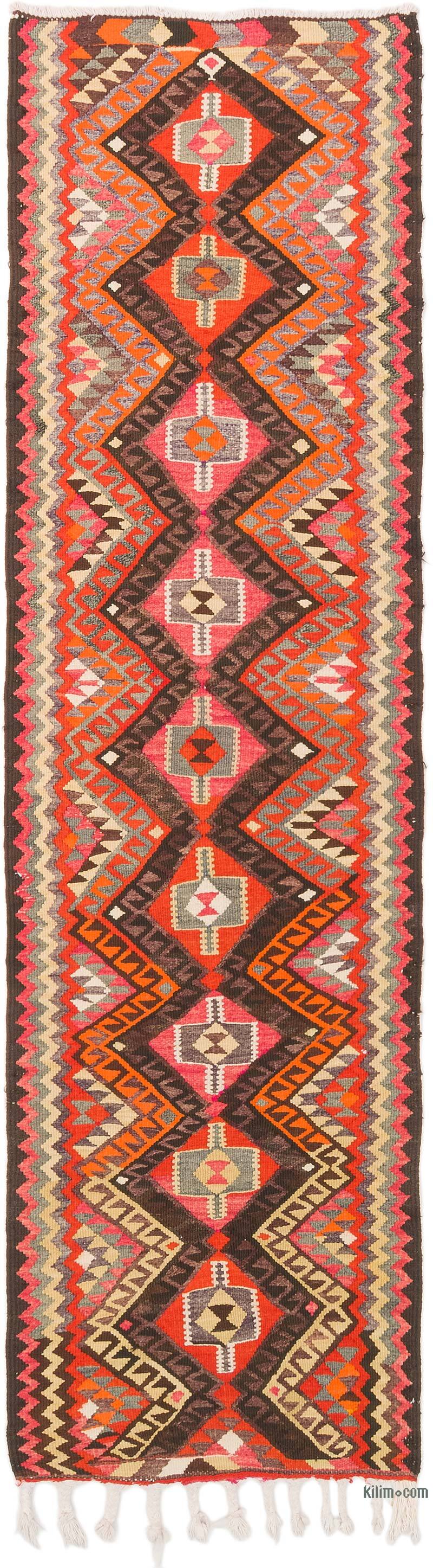 Alfombra Kilim Tribal Vintage - 84 cm x 307 cm - K0077117