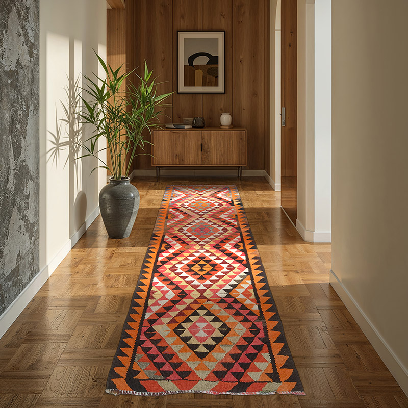 Vintage Anadolu Kilim Yolluk - 97 cm x 273 cm - K0077118