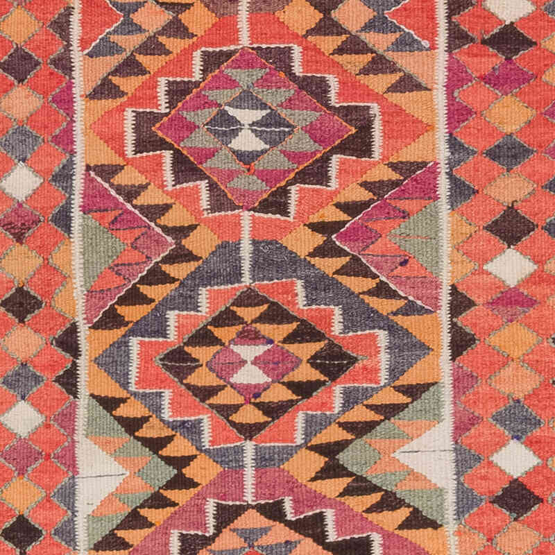 Vintage Tribal Kilim Runner - 3' 1" x 9' 11" (37" x 119") - K0077120