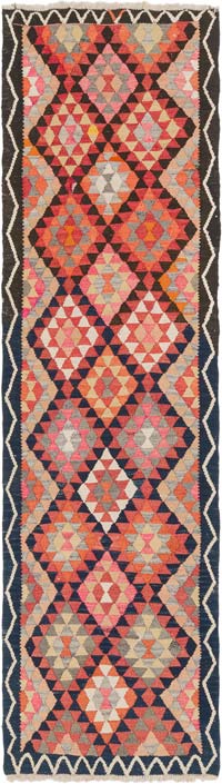 Vintage Anadolu Kilim Yolluk - 97 cm x 342 cm