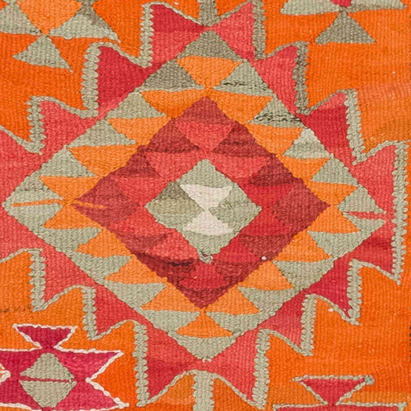 Vintage Tribal Kilim Runner - 3' 1" x 10' 7" (37" x 127") - K0077124