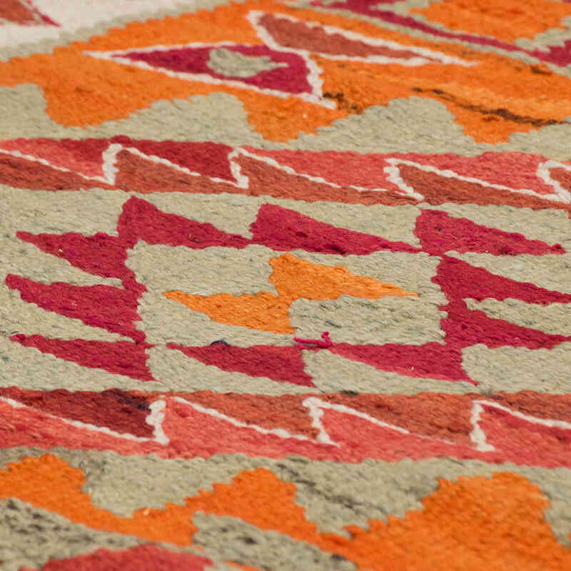 Vintage Tribal Kilim Runner - 3' 1" x 10' 7" (37" x 127") - K0077124