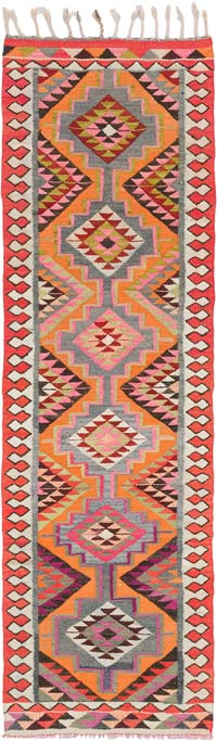 Vintage Anadolu Kilim Yolluk - 97 cm x 318 cm