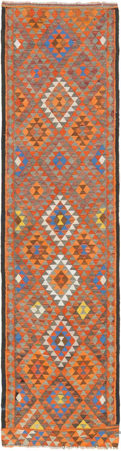 Alfombra Kilim Tribal Vintage - 85 cm x 330 cm