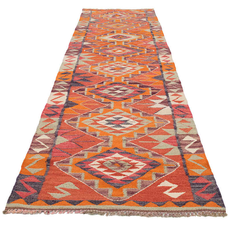 Vintage Anadolu Kilim Yolluk - 93 cm x 325 cm - K0077129