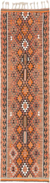 Vintage Anadolu Kilim Yolluk - 90 cm x 308 cm