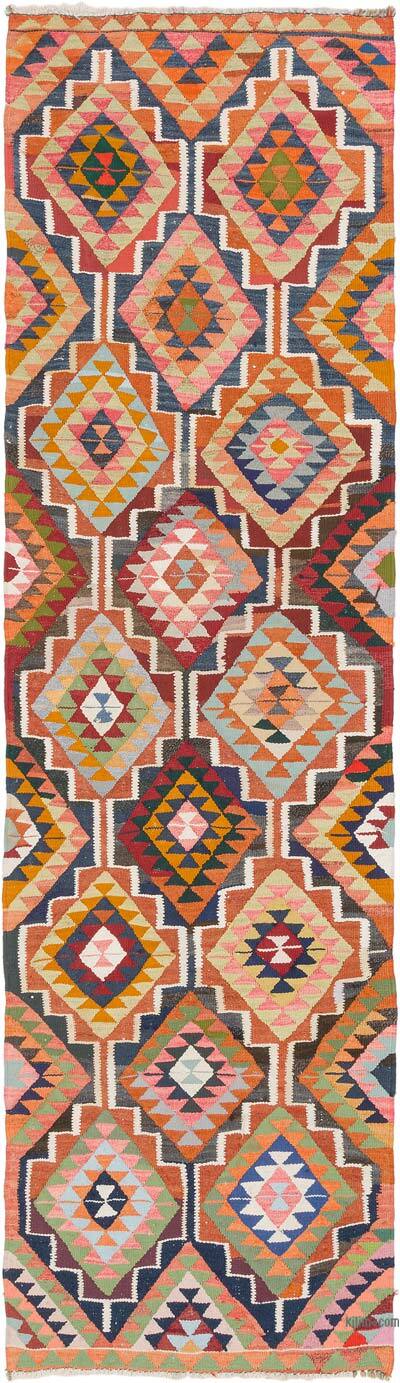Alfombra Kilim Tribal Vintage - 99 cm x 346 cm