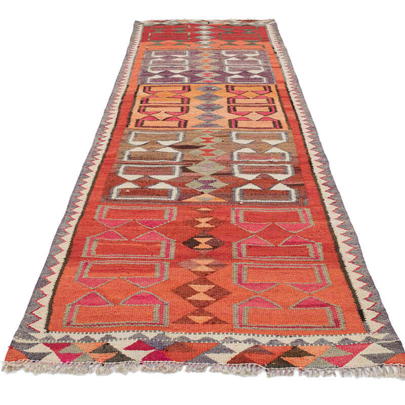 Vintage Anadolu Kilim Yolluk - 100 cm x 301 cm - K0077133