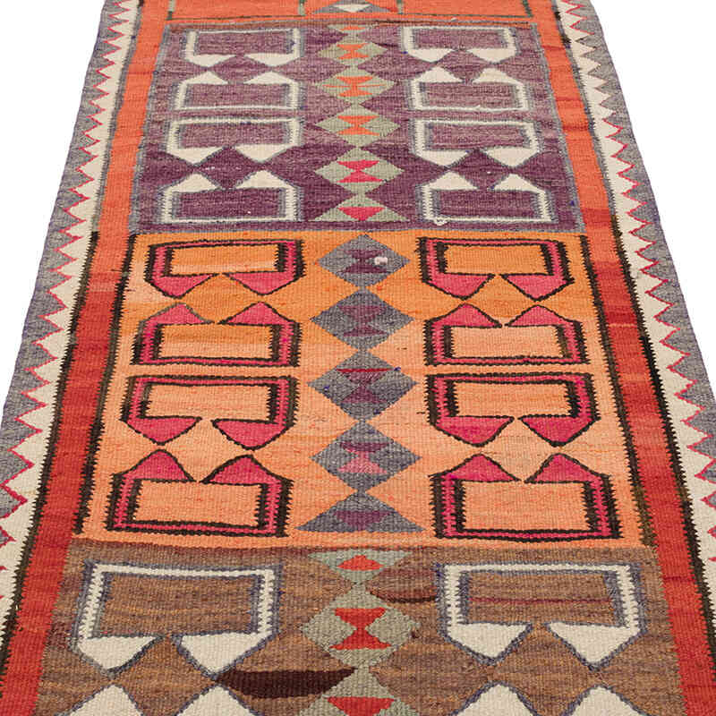 Vintage Anadolu Kilim Yolluk - 100 cm x 301 cm - K0077133