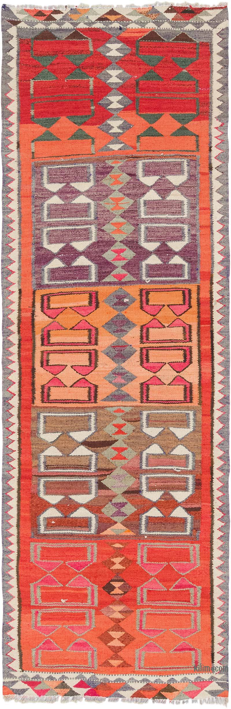 Vintage Anadolu Kilim Yolluk - 100 cm x 301 cm - K0077133