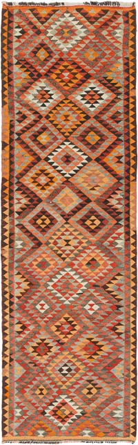Alfombra Kilim Tribal Vintage - 94 cm x 313 cm