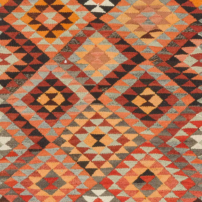 Vintage Tribal Kilim Runner - 3' 1" x 10' 3" (37" x 123") - K0077136