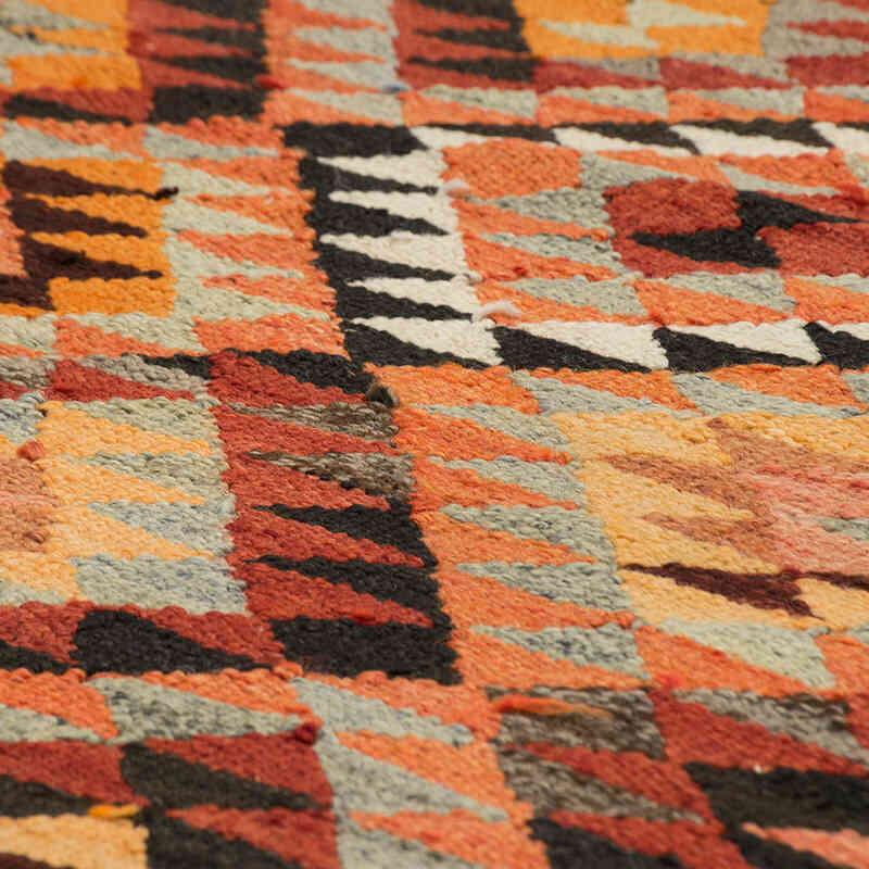 Vintage Tribal Kilim Runner - 3' 1" x 10' 3" (37" x 123") - K0077136