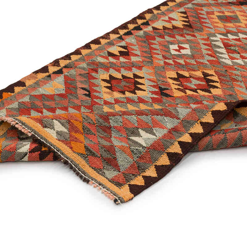 Vintage Tribal Kilim Runner - 3' 1" x 10' 3" (37" x 123") - K0077136