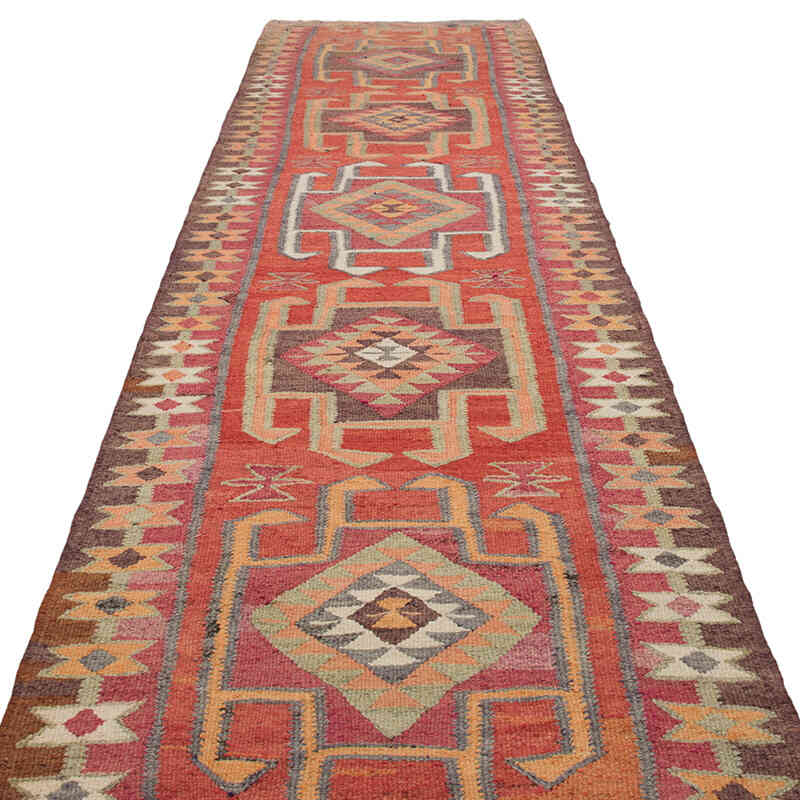 Alfombra Kilim Tribal Vintage - 102 cm x 412 cm - K0077137