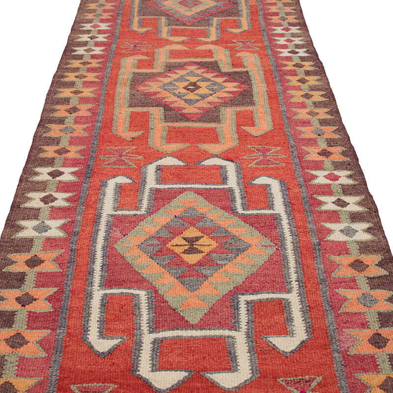 Alfombra Kilim Tribal Vintage - 102 cm x 412 cm - K0077137
