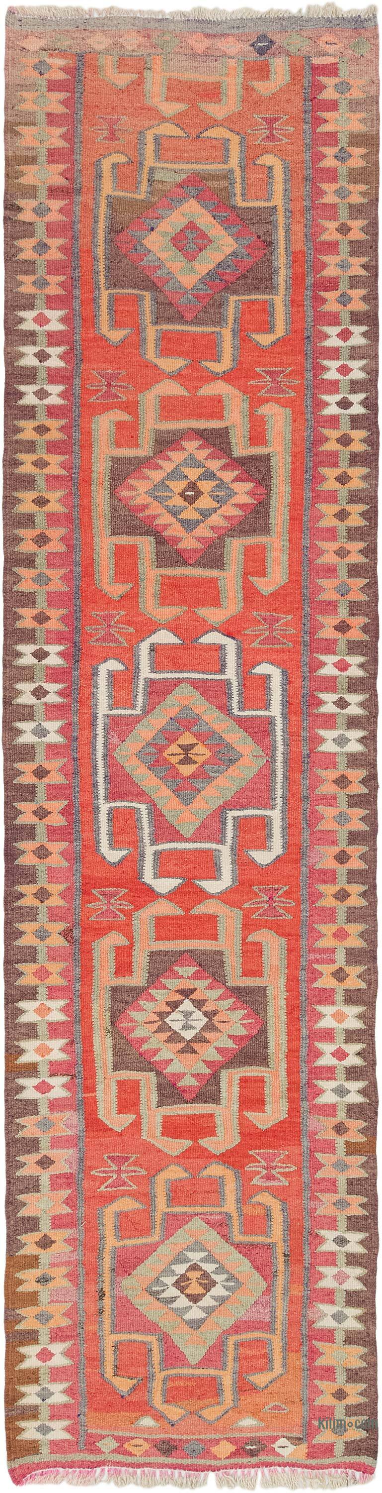 Alfombra Kilim Tribal Vintage - 102 cm x 412 cm - K0077137