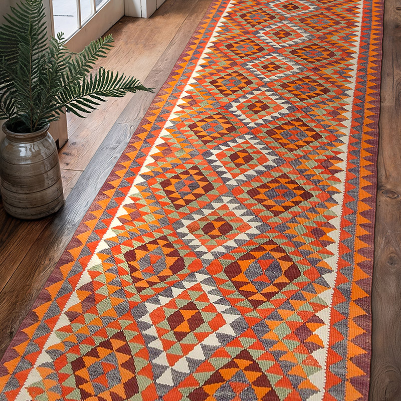 Vintage Anadolu Kilim Yolluk - 97 cm x 316 cm - K0077138