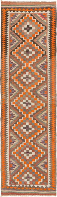 Alfombra Kilim Tribal Vintage - 90 cm x 315 cm