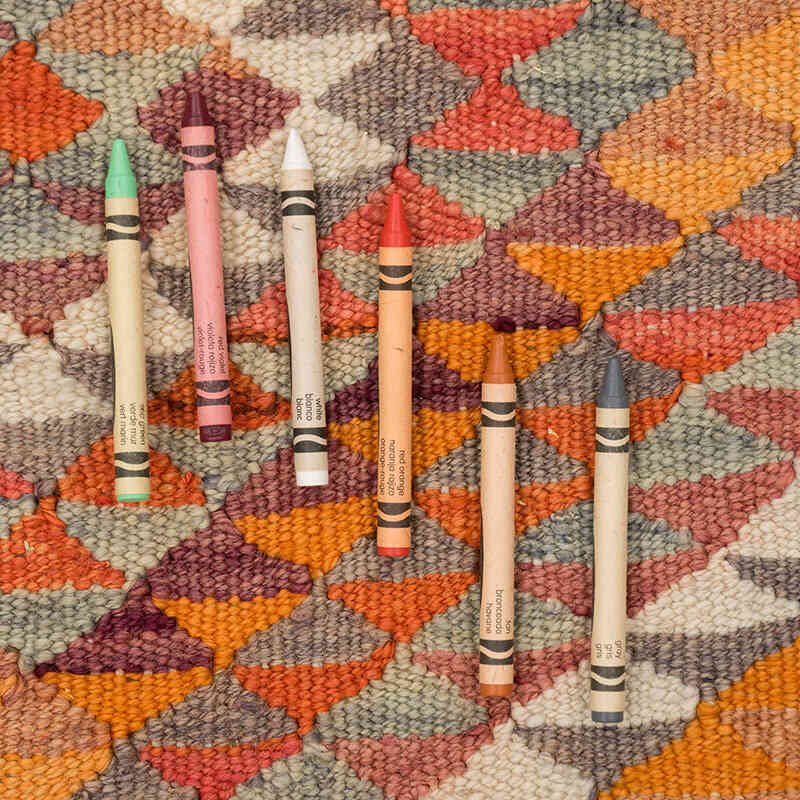 Alfombra Kilim Tribal Vintage - 86 cm x 246 cm - K0077142