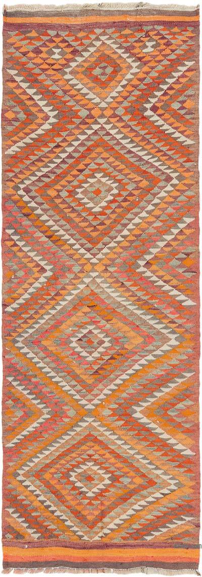 Vintage Tribal Kilim Runner - 2' 10" x 8' 1" (34" x 97")