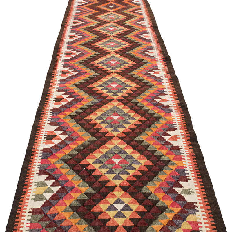 Alfombra Kilim Tribal Vintage - 88 cm x 363 cm - K0077143
