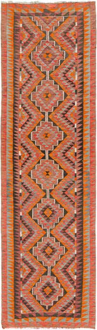 Vintage Anadolu Kilim Yolluk - 97 cm x 328 cm