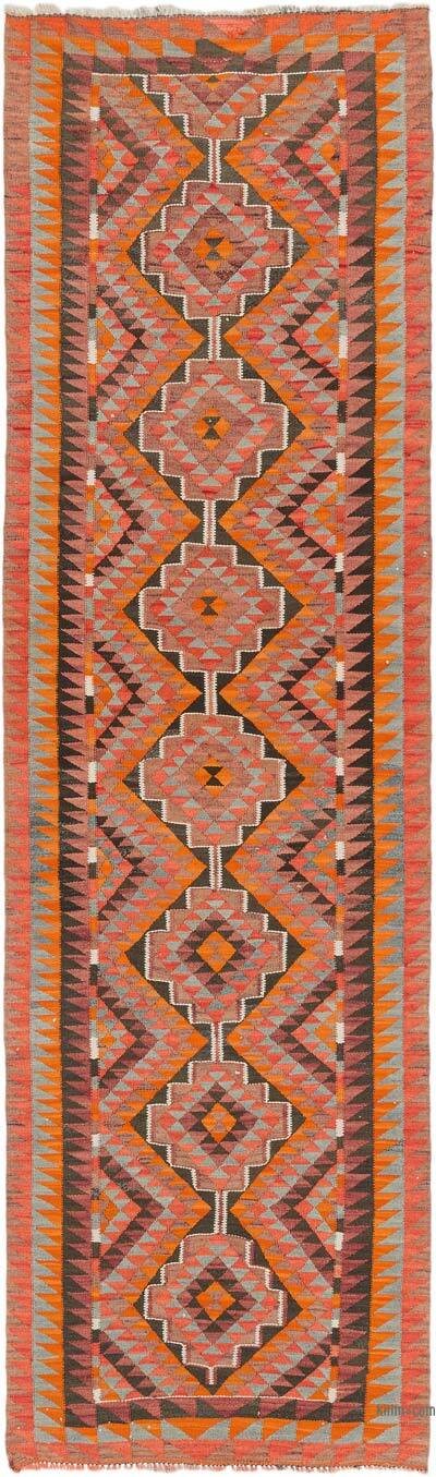 Vintage Tribal Kilim Runner - 3' 2" x 10' 9" (38" x 129")