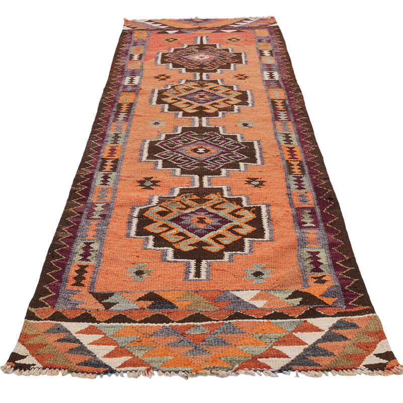 Vintage Anadolu Kilim Yolluk - 91 cm x 266 cm - K0077145