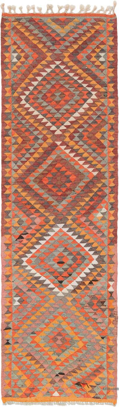 Vintage Tribal Kilim Runner - 2' 11" x 10' 4" (35" x 124")