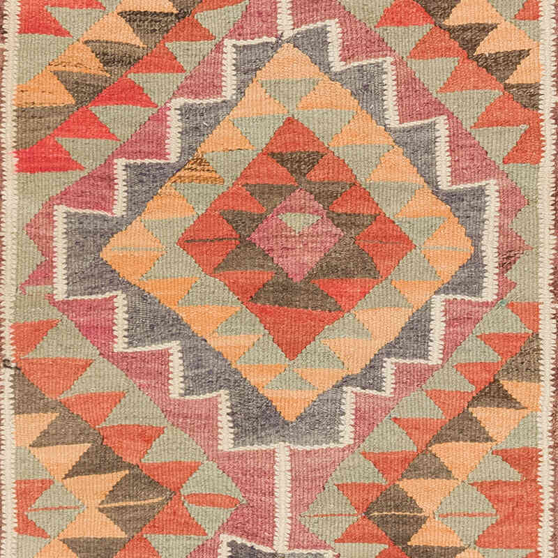 Alfombra Kilim Tribal Vintage - 97 cm x 281 cm - K0077149