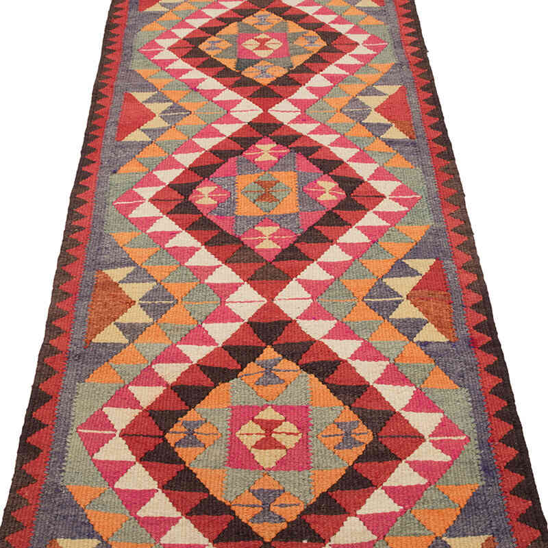 Vintage Anadolu Kilim Yolluk - 87 cm x 339 cm - K0077150