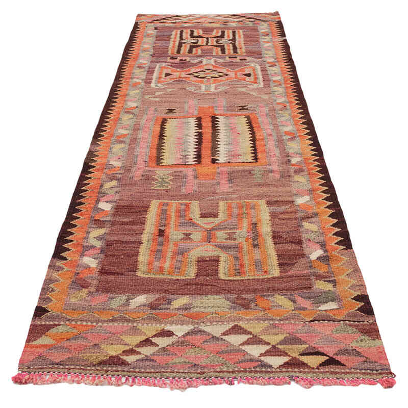 Alfombra Kilim Tribal Vintage - 89 cm x 310 cm - K0077151