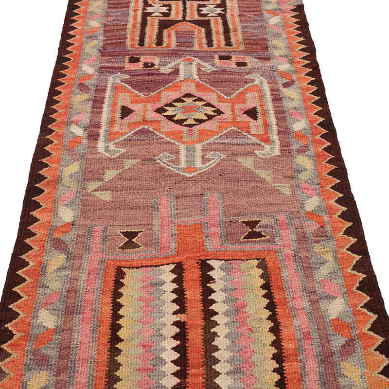 Alfombra Kilim Tribal Vintage - 89 cm x 310 cm - K0077151
