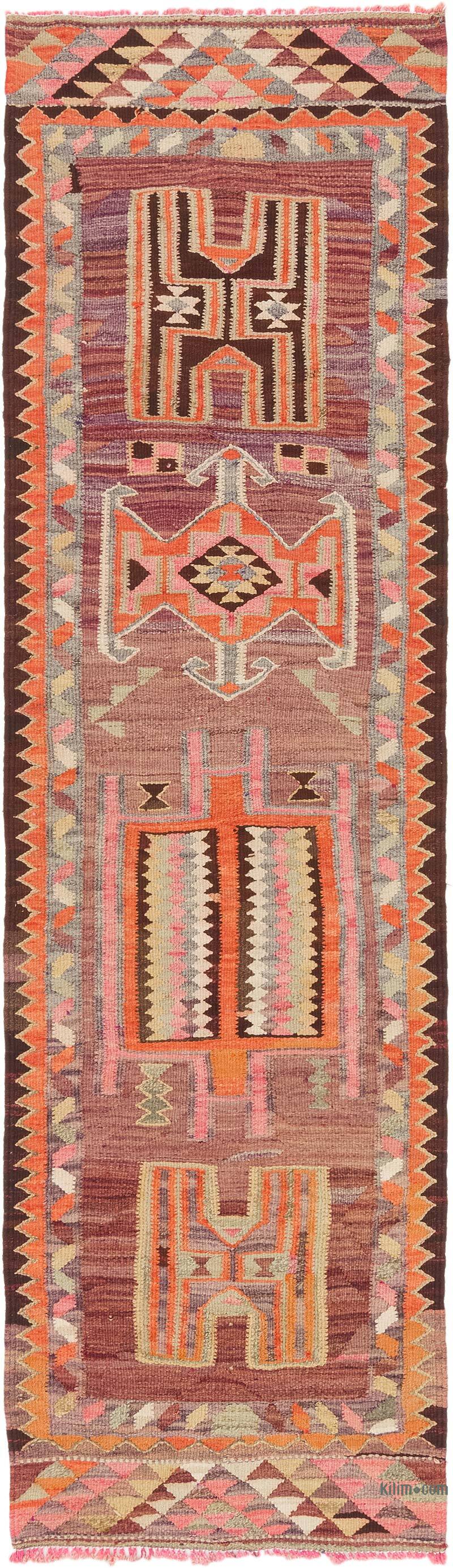 Alfombra Kilim Tribal Vintage - 89 cm x 310 cm - K0077151